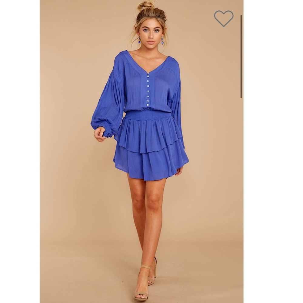 Red Dress Boutique Violet Blue Dress NWT